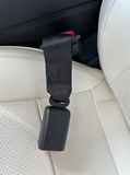 Mustang Mach-E Seat Belt Extender, 7" Belt Style, Black, 2021-2025