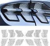 Mustang Mach-E Rear Taillight Honeycomb Vinyl Stickers, Matte Black, 2021-2024