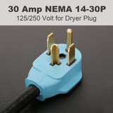 Tesla Model S, 3, X, Y, Cybertruck NEMA 14-30P to 14-50R EV Charger Adapter Cord, 30 Amp Dryer to 50 Amp EV for Level 2 Charging