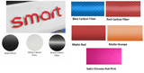 Smart Car ForTwo Rear Emblem Decal SMART Overlay Sticker, Many Colors