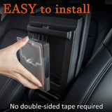 Tesla Model 3, Y, Center Console Organizer Armrest Hidden Storage Box, Clear