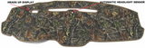 Tesla Model S Dash Cover Mat, Camouflage Velour, 2019-2021