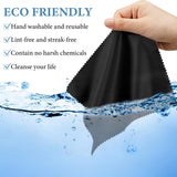 Tesla Model S, 3, X, Y, Cybertruck Micro Fiber Center Screen Navigation Cleaning Cloths, Pack of 5, Black