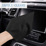 Tesla Model S, 3, X, Y Micro Fiber Center Screen Navigation Cleaning Cloths, Pack of 5, Black