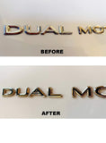Tesla Model S, 3, X, Y, Black ABS Dual Motor Emblem Vinyl Decal Wrap Rear Trunk Emblem, Matte Black