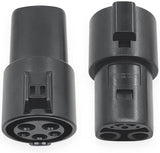 Tesla Model S, 3, X, Y, Cybertruck J1772 to Tesla Charger Adapter 800Amp 240V Type-1,2, Black