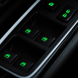 Tesla Window Switch Luminous Fluorescent Sticker Decals