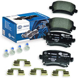 Smart Car Fortwo Hella Pagid Front Disc Brake Pads, 2008-2016