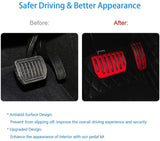 Tesla Model 3, Y, Aluminum Performance Pedal Pad Covers, Red