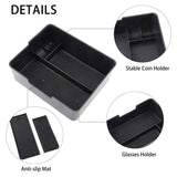 Tesla Model 3, Y Center Console Tray Organizer w/ Coin & Sunglasses Holder, 2017-2020