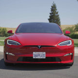 Tesla Model S SNAPPLATE Front License Plate Mount, Removable, 2021-2025