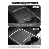 Tesla Model 3, Y Center Console Wrap, Alcantara Dark Gray Suede, 2021-2023
