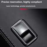 Tesla Model S, X Window Lift Switch Button Cover Kit, Brushed Aluminum