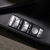 Tesla Model S, X Window Lift Switch Button Cover Kit, Brushed Aluminum