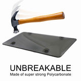 Tesla Model 3 Smoke Gray Tinted Bubble Shield License Plate Cover
