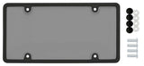 Tesla Model S, 3, X, Y, Cybertruck Smoke Gray Tinted Bubble Shield License Plate Cover With License Frame