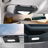 Chevy Volt Sun Visor Tissue Storage Box, PU Leather, Black, 2012-2019