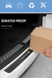 Smart Car Fortwo Rear Bumper, Trunk Protector Decal, Black Carbon Fiber