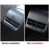 Tesla Model 3, Y Rear Air Vent Outlet USB Charging Protection Cover