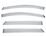 Chevy Bolt EV Side Window Deflectors W/ Chrome Trim, 2017-2023