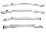 Chevy Volt Side Window Deflectors W/ Chrome Trim, Wellvisors, 2016-2019