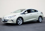 Chevy Volt Side Window Deflectors W/ Chrome Trim, Wellvisors, 2016-2019
