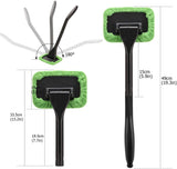 Tesla Model S, 3, X, Y Windshield Cleaning Tool Kit, Adjustable, Microfiber