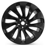 Tesla Model Y Factory Uberturbine OEM Rear 21" x 10.5" Wheel Rim, Charcoal, Refurbish, 2020-2021
